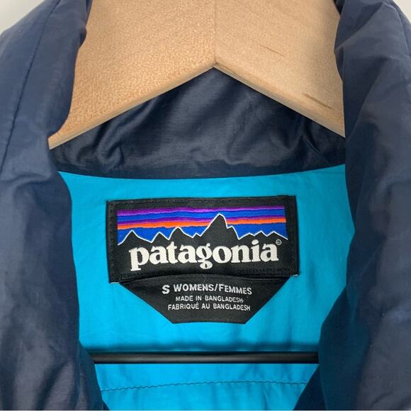 Patagonia Down Sweater Jacket Navy Blue Puffer - Picture 3 of 8